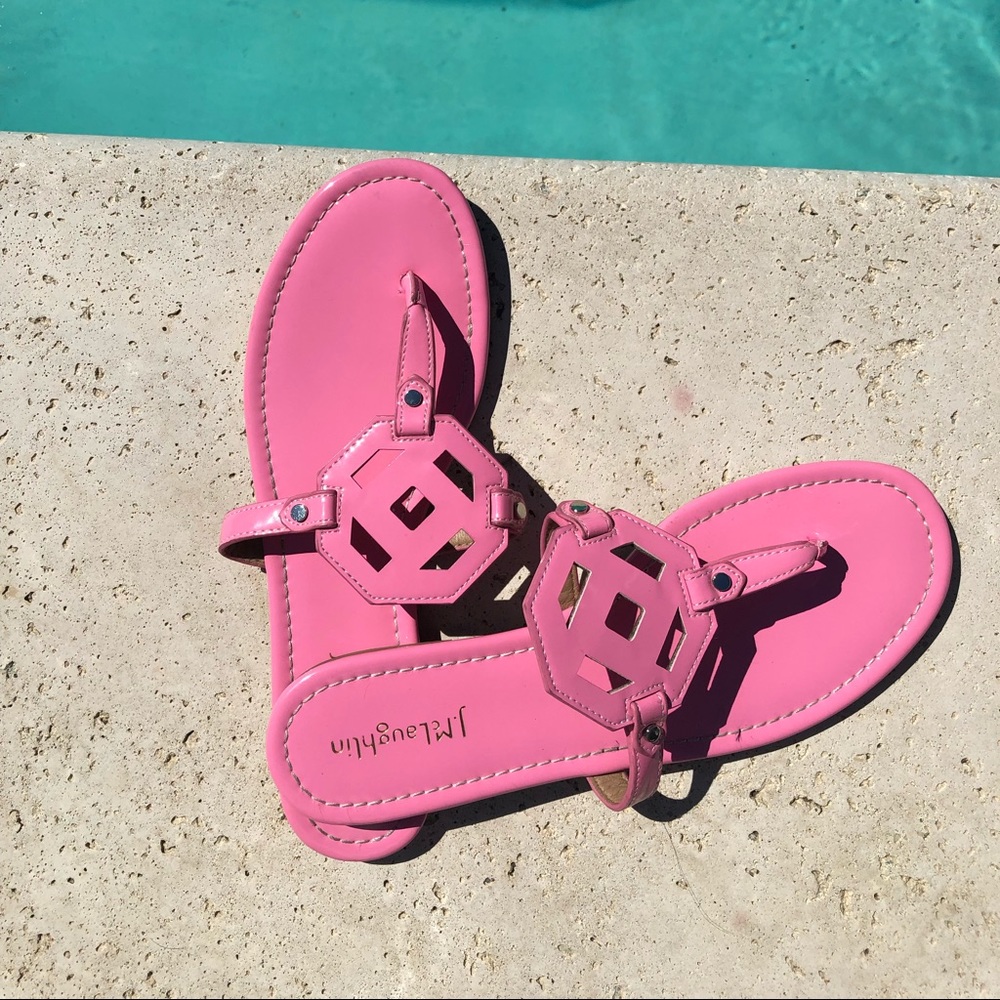 J McLaughlin pink sandals summer sandals